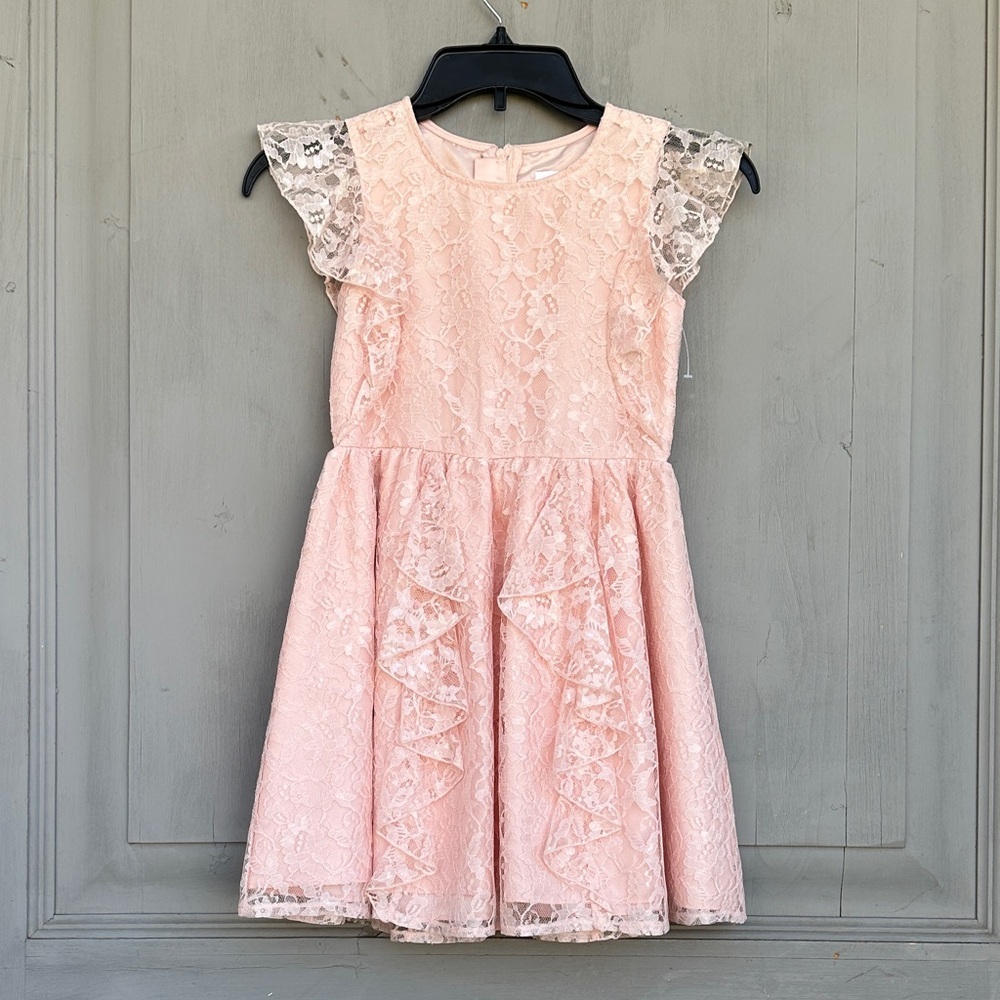 BCBGirls Pink Lace Formal Dress for Kids